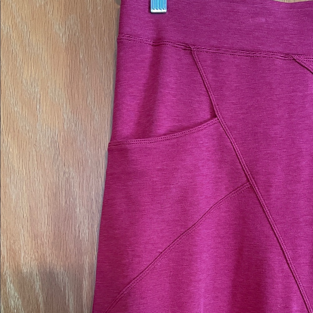 Toad&Co Heather Red A-Line Skirt - Picture 3 of 4